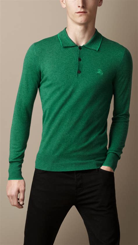 burberry polo shirt mens uk|Burberry long sleeve polo men's.